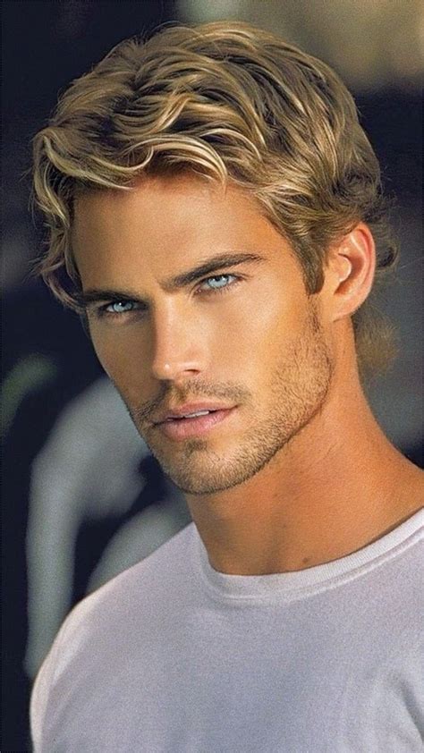 handsome blond man